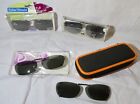 Lot Of 4 Clip On Sunglass, For  Glasses, See Description For Sizes