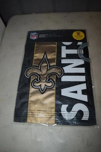 New Orleans Saints NFL Football Garden Flag 2 Sided 12.5" x 18" - Picture 1 of 1