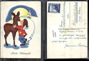 145964,Weihnachten Engel küsst Reh - Bild 1 von 1