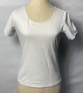 triumph Women Top Size M Satin Neck Lace White - Picture 1 of 3