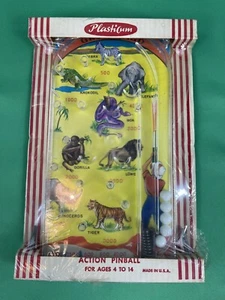 PlastiCum Action Pinball Plastic Game Jungle Animals -NOS - NRFB!! Hard To Find! - Picture 1 of 5