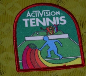 👀🕹~ Atari Video Game Vintage 80's Activision Patch - Tennis ~ - Picture 1 of 2