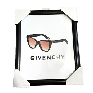Fairchild Paris GIVENCHY Sunglasses Framed Art Picture Iconic Black - 14”X18” - Picture 1 of 3