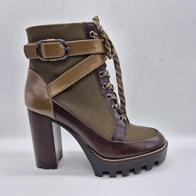 Antonio Melani Women's Booties Platform Ankle Boots Size 6 M Green Olive (701) - Image 1 of 4