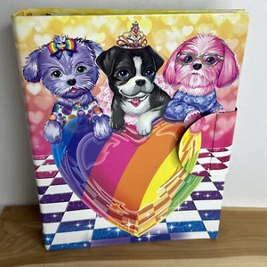 Lisa Frank Puppy Love Mappe 3 Ring Verschluss Notizbuch Fotoalbum - Bild 1 von 13