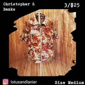 Chaqueta de manga corta Christopher & Banks talla M 3/$25 - Imagen 1 de 6