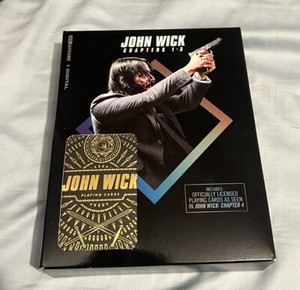 JOHN WICK: CHAPTERS 1-3 4k BLU RAY SET + EXCLUSIVE CARDS