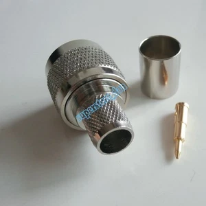 2X N macho enchufe soldadura engarce RG8 RG213 RG165 LMR400 7D-FB cable conector coaxial RF - Imagen 1 de 1