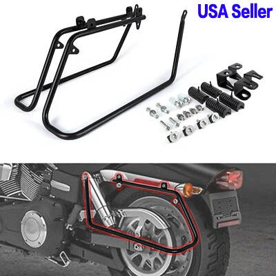 Soportes de conversión para montar alforjas FLH para Harley Davidson Dyna 2008-2017 Foto 1 de 4