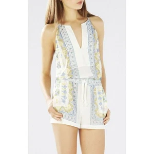 BCBG MAXAZRIA Pastell KOMBI TYRA SCHAL DRUCK Strampler/Overall Small Neu mit Etikett $ 198 - Bild 1 von 1