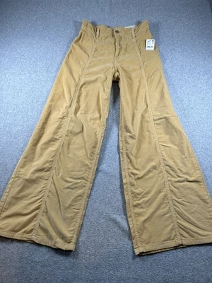 Pantalones Free People We The Free Mujer’s Libre Cordón Pierna Ancha Talla 28 Beige Arena Foto 1 de 4