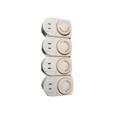 Woods Paquete de 4 50006 Temporizador Básico Interior Temporizador de Salida 24 Horas Foto 1 de 2