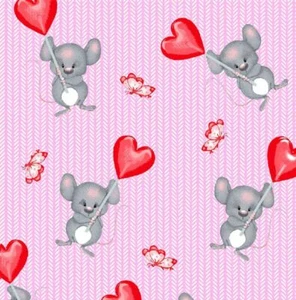 Manta hecha a mano, trapo eructo/manta de seguridad y babero Love Mouse - Imagen 1 de 3