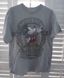 VINTAGE DISNEYLAND BY HANES MICKEY MOUSE "SIMPLY AMAZING" GRAY T- SHIRT SIZE L - Picture 1 of 4