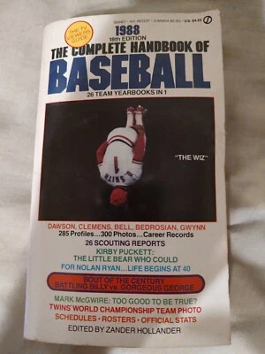1988 the complete handbook of baseball Signet Paperback Foto 1 de 2