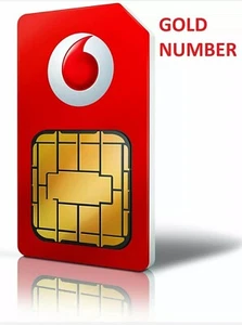 075 85 456 009- VODAFONE Gold Mobile Phone Number VIP Easy Simple SIM Card - Picture 1 of 1