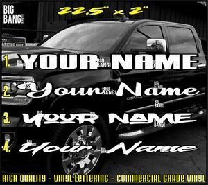 YOUR NAME Vinyl Decal Sticker Custom Personalized SUV Car Van Truck Window USA - Picture 1 of 4