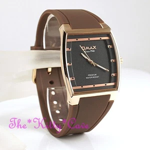 Reloj Unisex OMAX Fino Oro Rosa Pl Deportivo Seiko Movt Marrón 4 Años Garantía D006 - Imagen 1 de 12