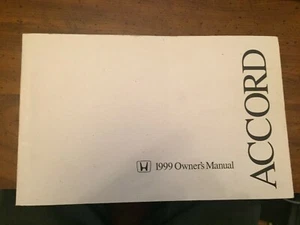 1999 HONDA ACCORD SEDAN OWNER'S MANUAL - Picture 1 of 1