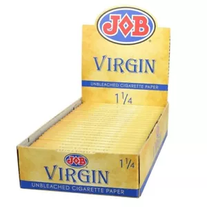 🙂JOB VIRGIN TODOS LOS PAPELES DE RODADURA NATURALES TAMAÑO 1 1/4 CAJA COMPLETA 24 FOLLETOS 🙂 - Imagen 1 de 4