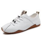 British Leather Sneakers Mens Classic White Business Shoes Male 