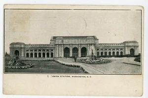 Antique Postcard Washington DC Union Station Posted 1910 - Imagen 1 de 2
