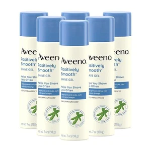 Aveeno Positively Smooth Moisturizing Shave Gel with Soy, Aloe, and Vitamin E to - Picture 1 of 7