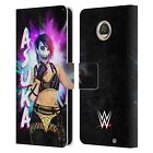 OFFICIAL WWE ASUKA LEATHER BOOK WALLET CASE FOR MOTOROLA PHONES