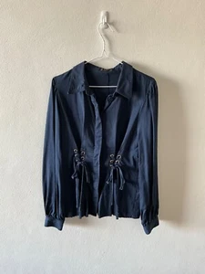G.D.S. Asteria - Ladies Dark Blue Blouse - Size L. - Picture 1 of 10