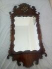 Large wall mirror George 11 style walnut giltwood fittings