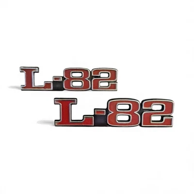 OEM Chevrolet Corvette L-82 Emblems 1973-1979 Hood Mounted Part 367685 - Image 1 of 4