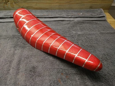 Asiento Banana Persons Musclebike Rojo Brillo/Cromo Mylar Foto 1 de 4