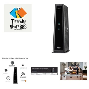 RB - Cable Modem Router Combo - Fast DOCSIS 3.1 Gigabit & AC2350 WiFi,Comcast... - Picture 1 of 8