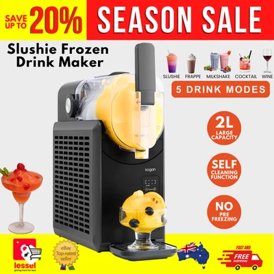 2L Slushie Machine Milkshake Maker Frozen Drink Slushy Smoothies Cocktail Frappe - image 1 of 4