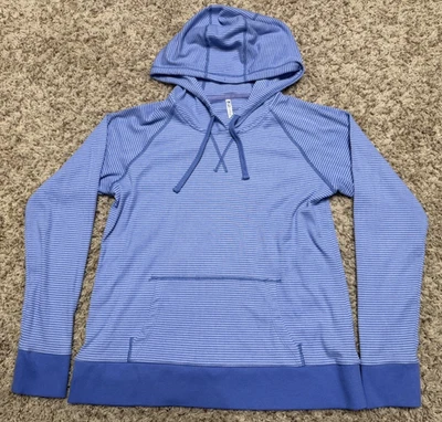 Sudadera con capucha mediana a rayas púrpura Kuhl Stria para mujer Foto 1 de 4