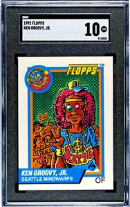 FLOPPS 1992 Ken Groovy, Jr. Ken Griffey Jr. PARODY SGC 10 GM POP 4 HOF - Imagen 1 de 2