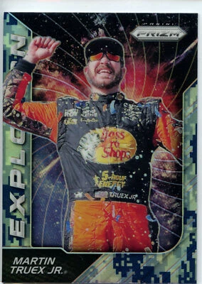 2018 Panini Prizm Racing NASCAR Explosion CAMO Parallel #90 Martin Truex Jr - Image 1 of 2