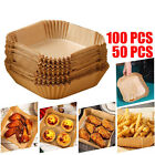 100/50 pcs Air Fryer Liners Disposable Paper Liner for Roasting Microwave
