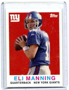 2008 Topps Football Card Eli Manning Quarterback New York Giants Near Mint #3 - Foto 1 di 1