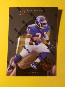 TIKI BARBER - RC ROOKIE #129 NEW YORK GIANTS - VIRGINIA 1997 CERTIFICATO PINNACLE - Foto 1 di 1
