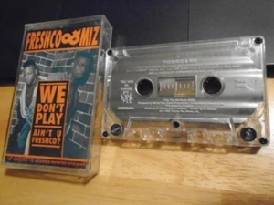 RARE OOP Freshco & Miz CASSETTE TAPE We Don't Play MIXES hip hop 1990 Tommy Boy - Picture 1 of 2
