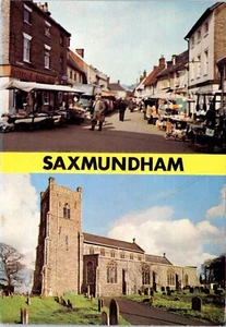 Saxmundham, Market Town and Civil Parish, Suffolk, England Postcard - Picture 1 of 2