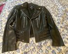Insight New York Faux Leather Women’s Black Moto Jacket Coat Sz 8 NWT RRP $154