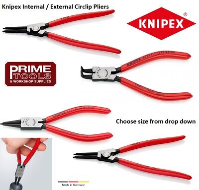 Knipex Circlip Pliers Internal External Straight Bent Choose Size 8-140mm Range • 36.24£