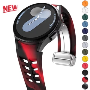 Bracelet Magnétique Silicone pour Samsung Galaxy Watch7 6 5 4 6Classic 5Pro Bracelet Sport - Photo 1 sur 35