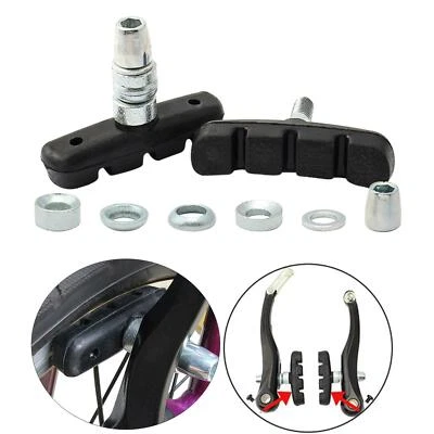54mm Bike V Brake Pad V-Brake Blocks Shoes Cycle Repair Easy to Install - Image 1 of 4