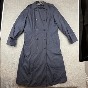 DSCP Defender Collection All Weather Trench Coat Women’s Size 14R Navy Blue USA - Picture 1 of 13