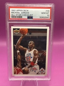 1991 Upper Deck Michael Jordan All-Star Checklist Psa 10 #48 - Picture 1 of 2