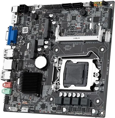 Mini ITX H61 Desktop Motherboard LGA1155 Support i3/i5/i7 Processor DDR3 Ram - Image 1 of 4