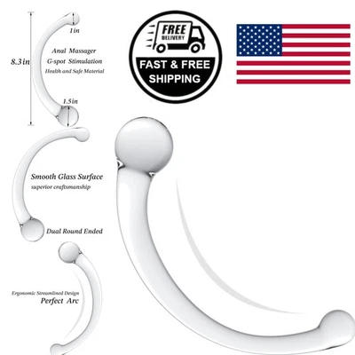 Transparent Glass Pure Wand Anal Toy for G Spot and Prostate Stimulation - Image 1 of 4